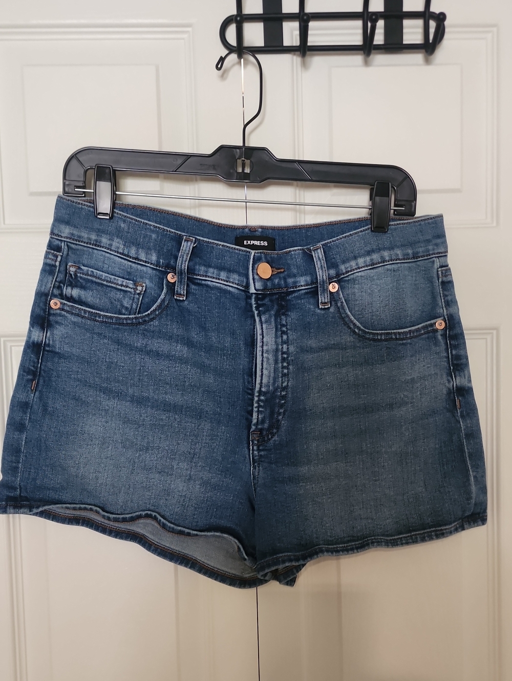Express Blue Denim Jean Shorts
